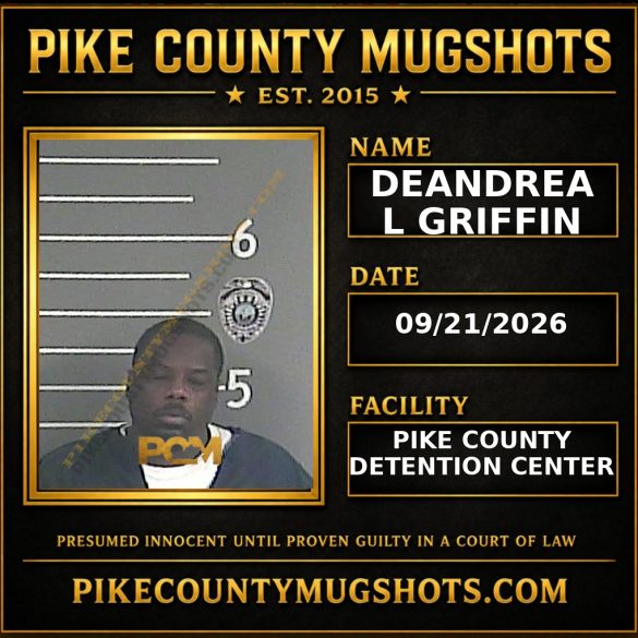 DEANDREA L GRIFFIN Pike County Kentucky arrest booking