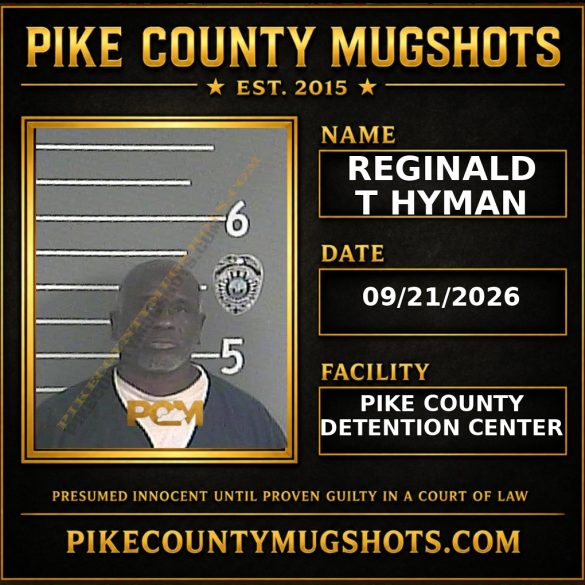 REGINALD T HYMAN Pike County Kentucky arrest booking