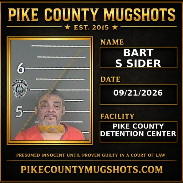 BART S SIDER Pike County Kentucky arrest booking