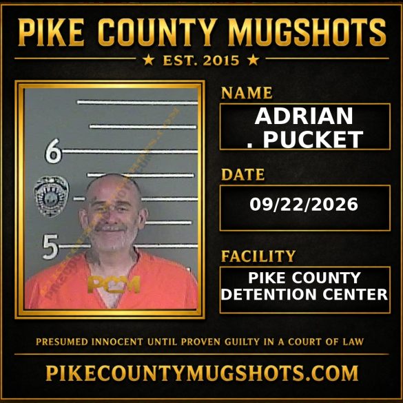 ADRIAN . PUCKET Pike County Kentucky arrest booking