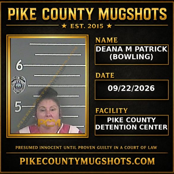 DEANA M PATRICK (BOWLING) Pike County Kentucky arrest booking