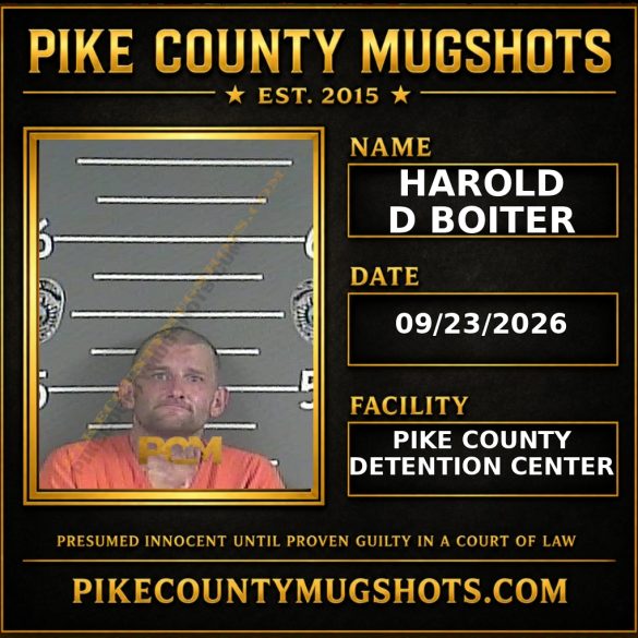 HAROLD D BOITER Pike County Kentucky arrest booking