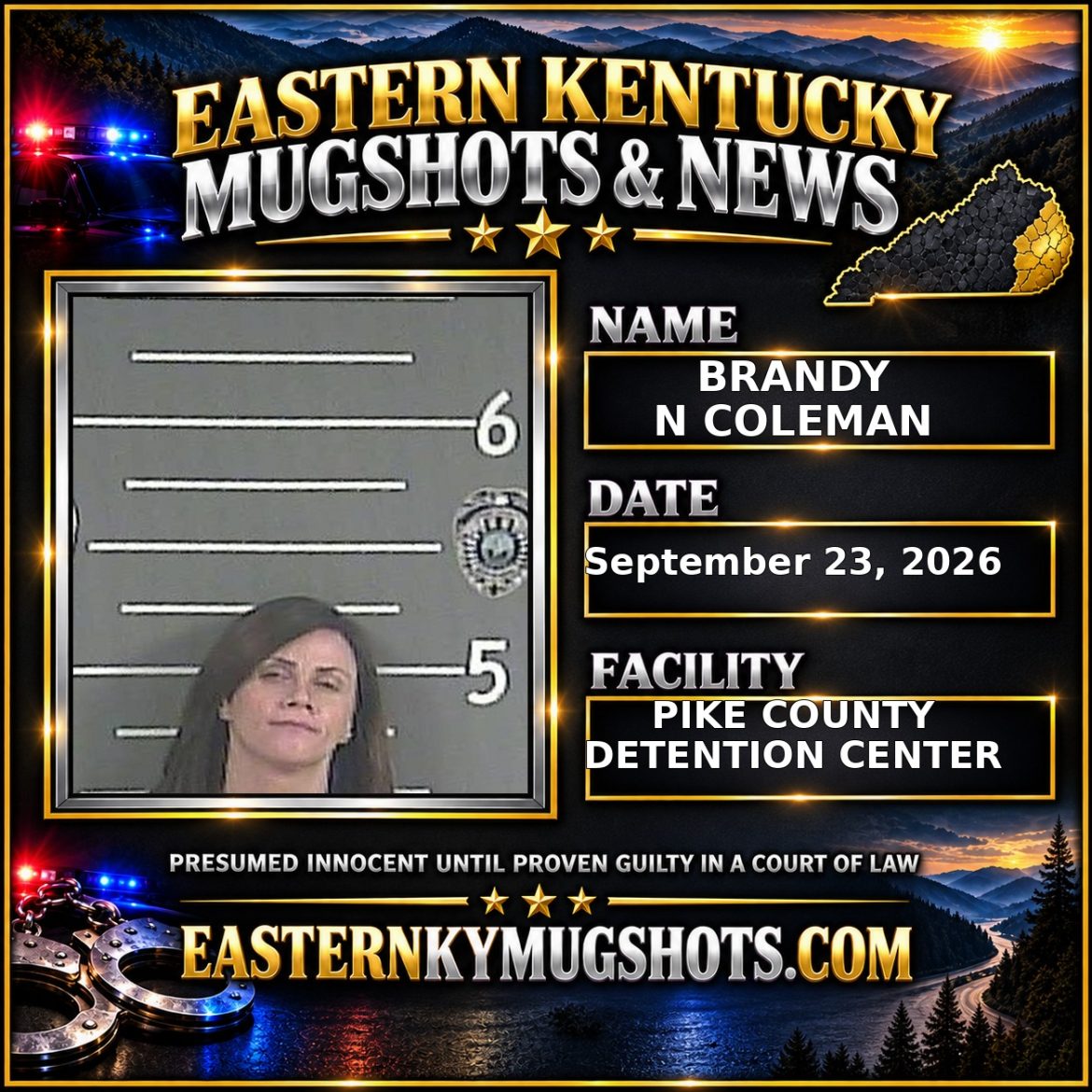 BRANDY N COLEMAN Pike County Kentucky arrest booking