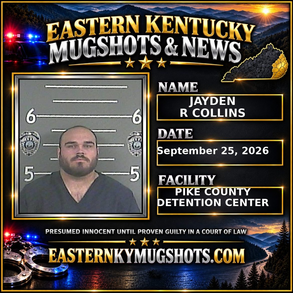 JAYDEN R COLLINS Pike County Kentucky arrest booking