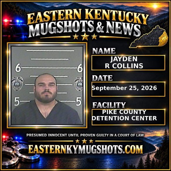 JAYDEN R COLLINS Pike County Kentucky arrest booking