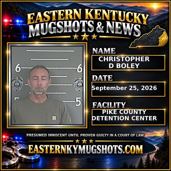 CHRISTOPHER D BOLEY Pike County Kentucky arrest booking