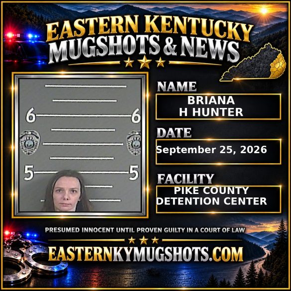 BRIANA H HUNTER Pike County Kentucky arrest booking
