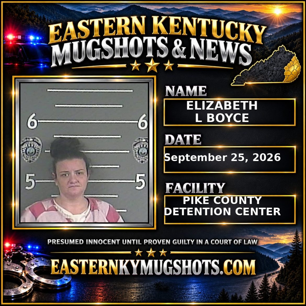 ELIZABETH L BOYCE Pike County Kentucky arrest booking