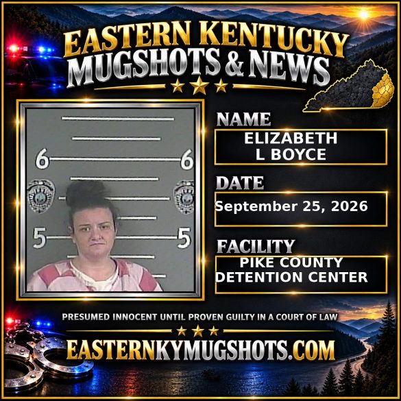 ELIZABETH L BOYCE Pike County Kentucky arrest booking