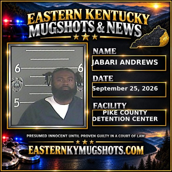 JABARI ANDREWS Pike County Kentucky arrest booking