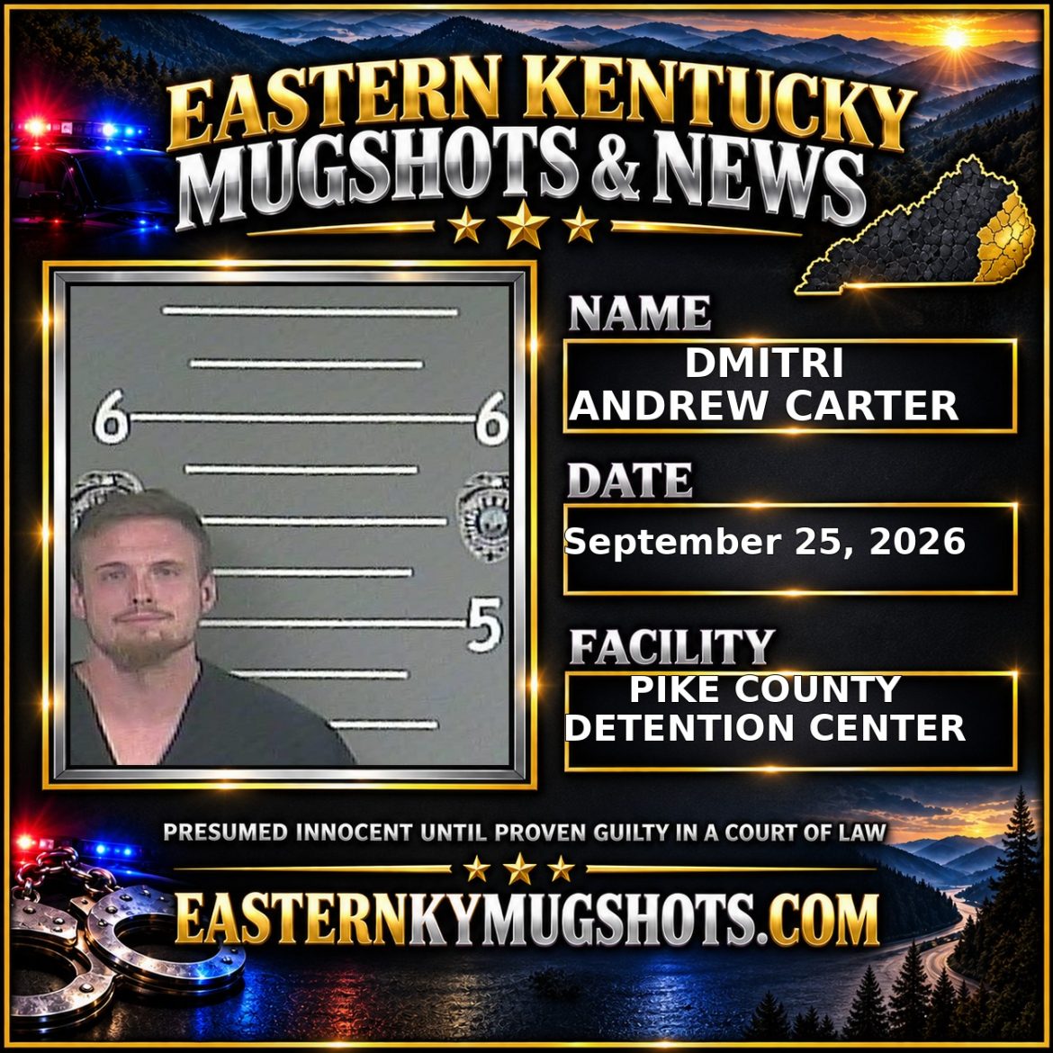 DMITRI ANDREW CARTER Pike County Kentucky arrest booking