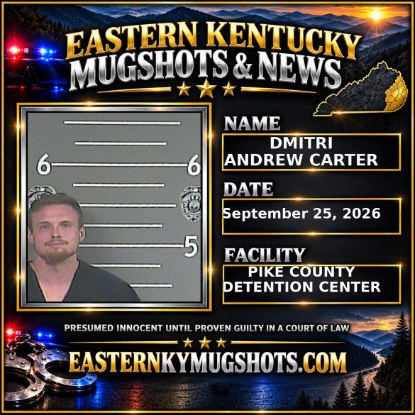DMITRI ANDREW CARTER Pike County Kentucky arrest booking