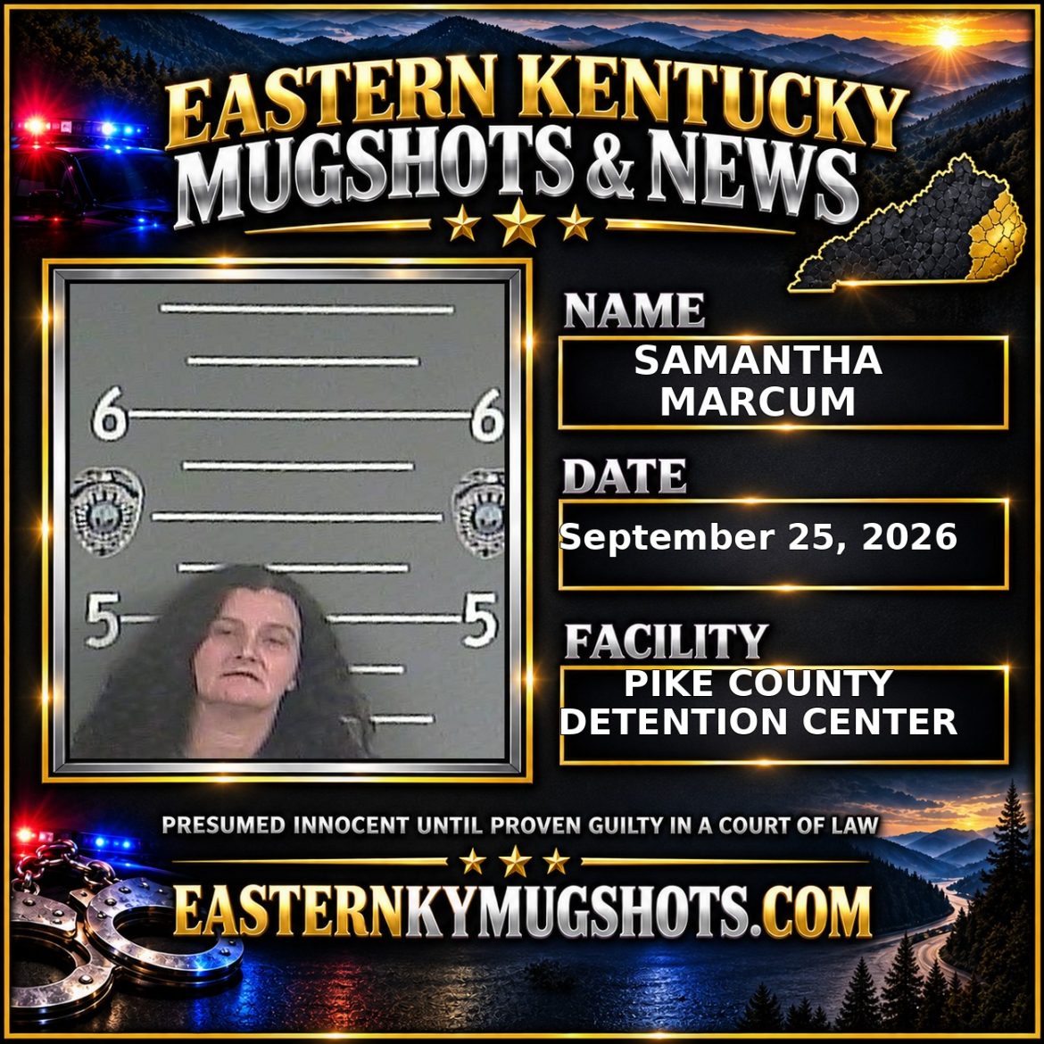 SAMANTHA MARCUM Pike County Kentucky arrest booking