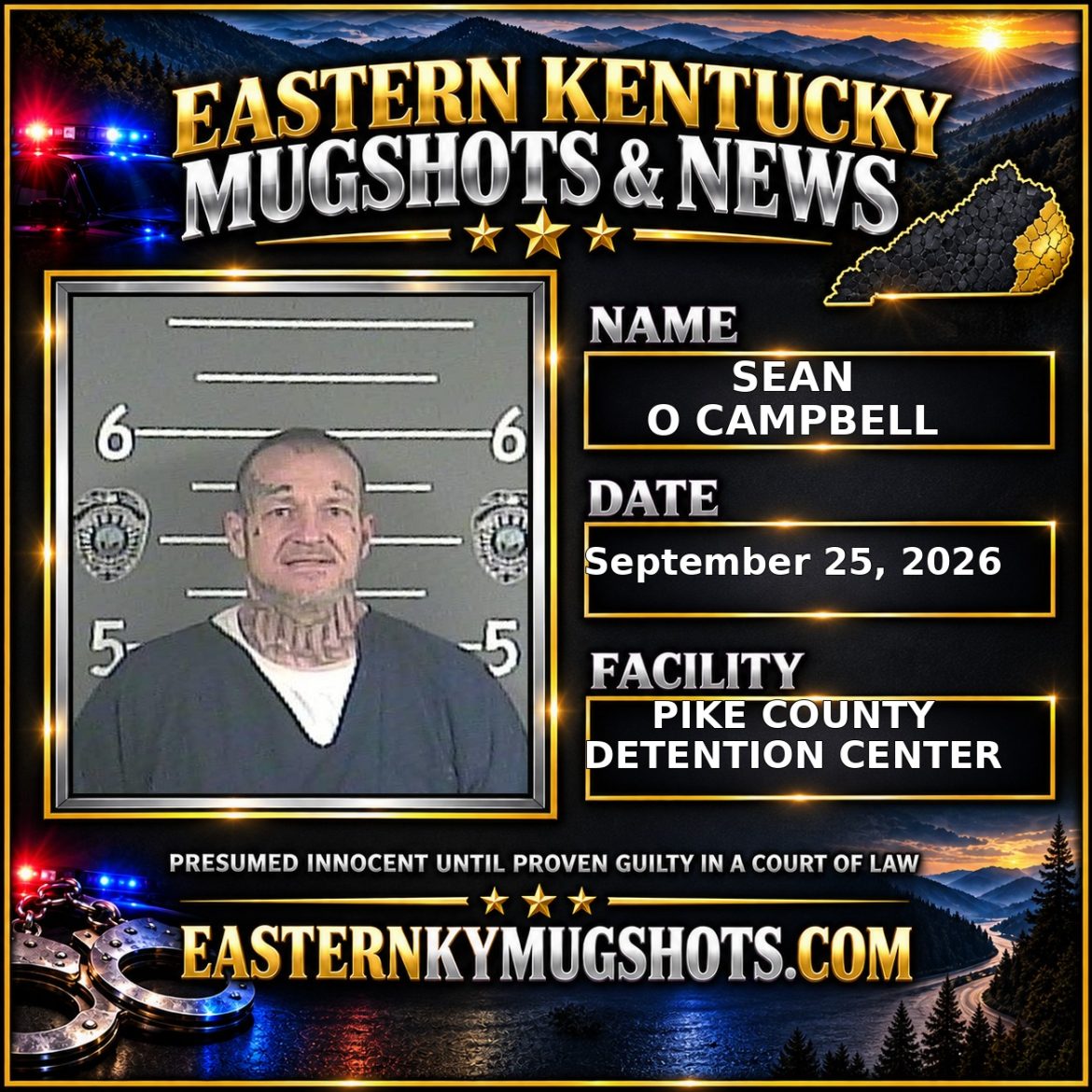 SEAN O CAMPBELL Pike County Kentucky arrest booking