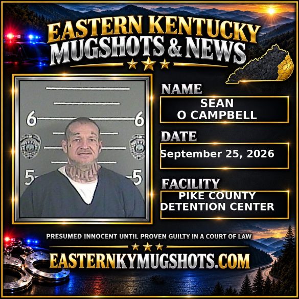 SEAN O CAMPBELL Pike County Kentucky arrest booking