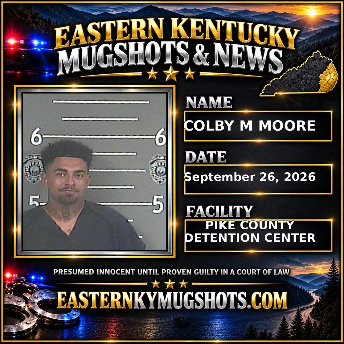 COLBY M MOORE Pike County Kentucky arrest booking