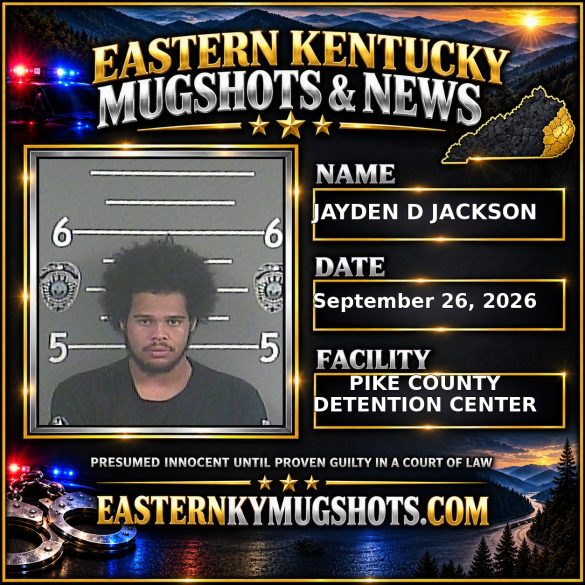 JAYDEN D JACKSON Pike County Kentucky arrest booking
