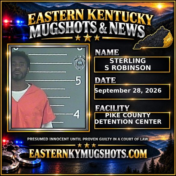 STERLING S ROBINSON Pike County Kentucky arrest booking