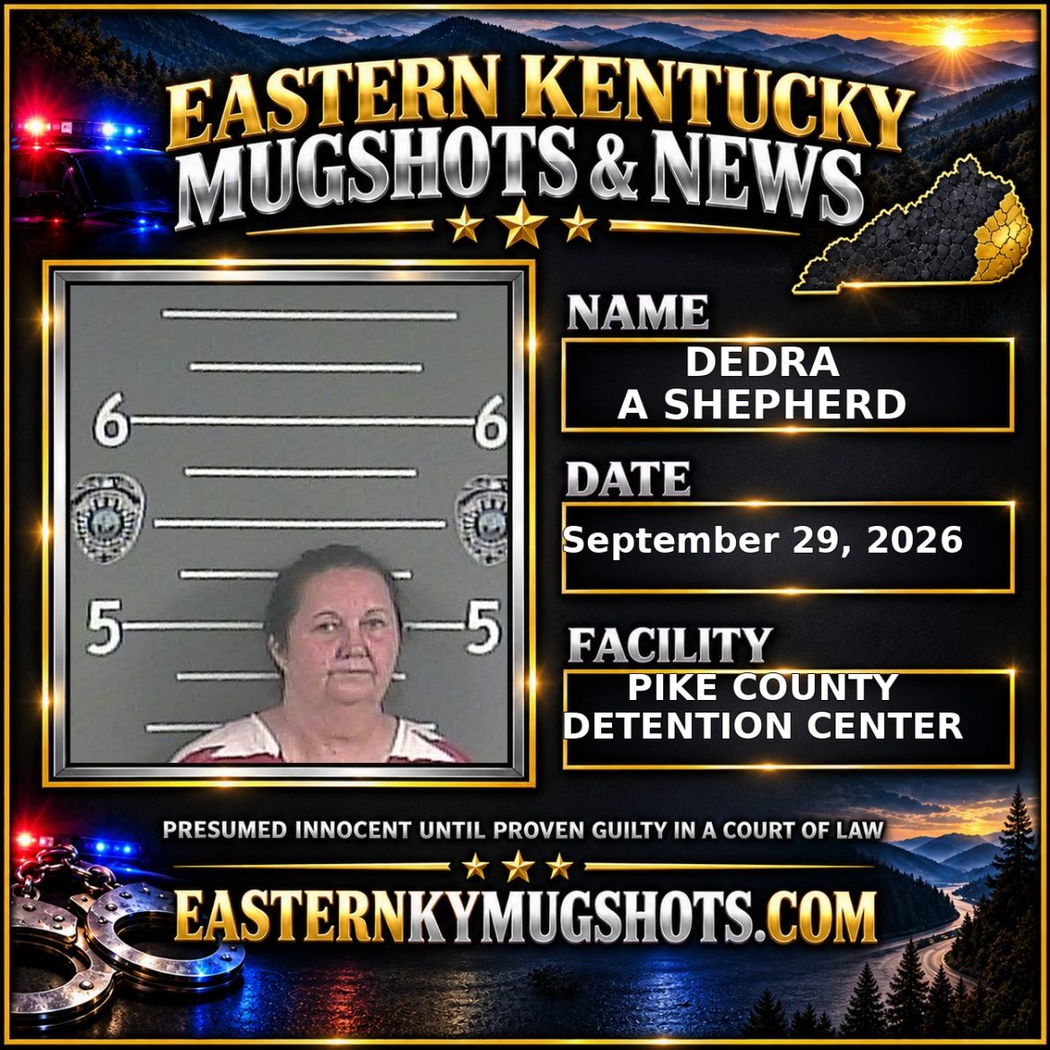 DEDRA A SHEPHERD Pike County Kentucky arrest booking