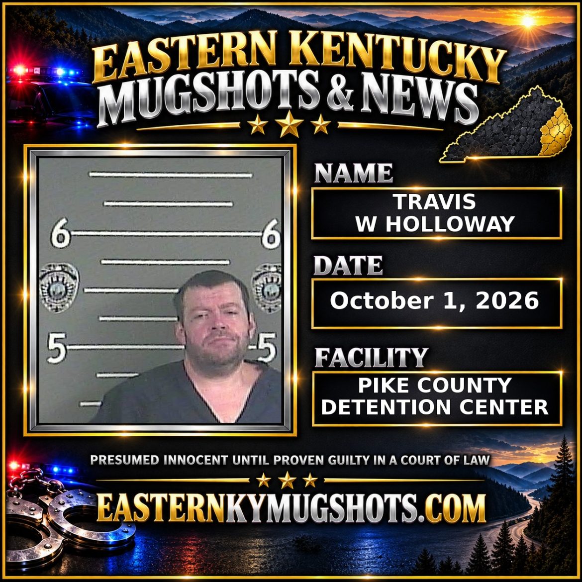 TRAVIS W HOLLOWAY Pike County Kentucky arrest booking