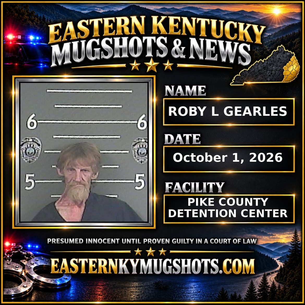 ROBY L GEARLES Pike County Kentucky arrest booking