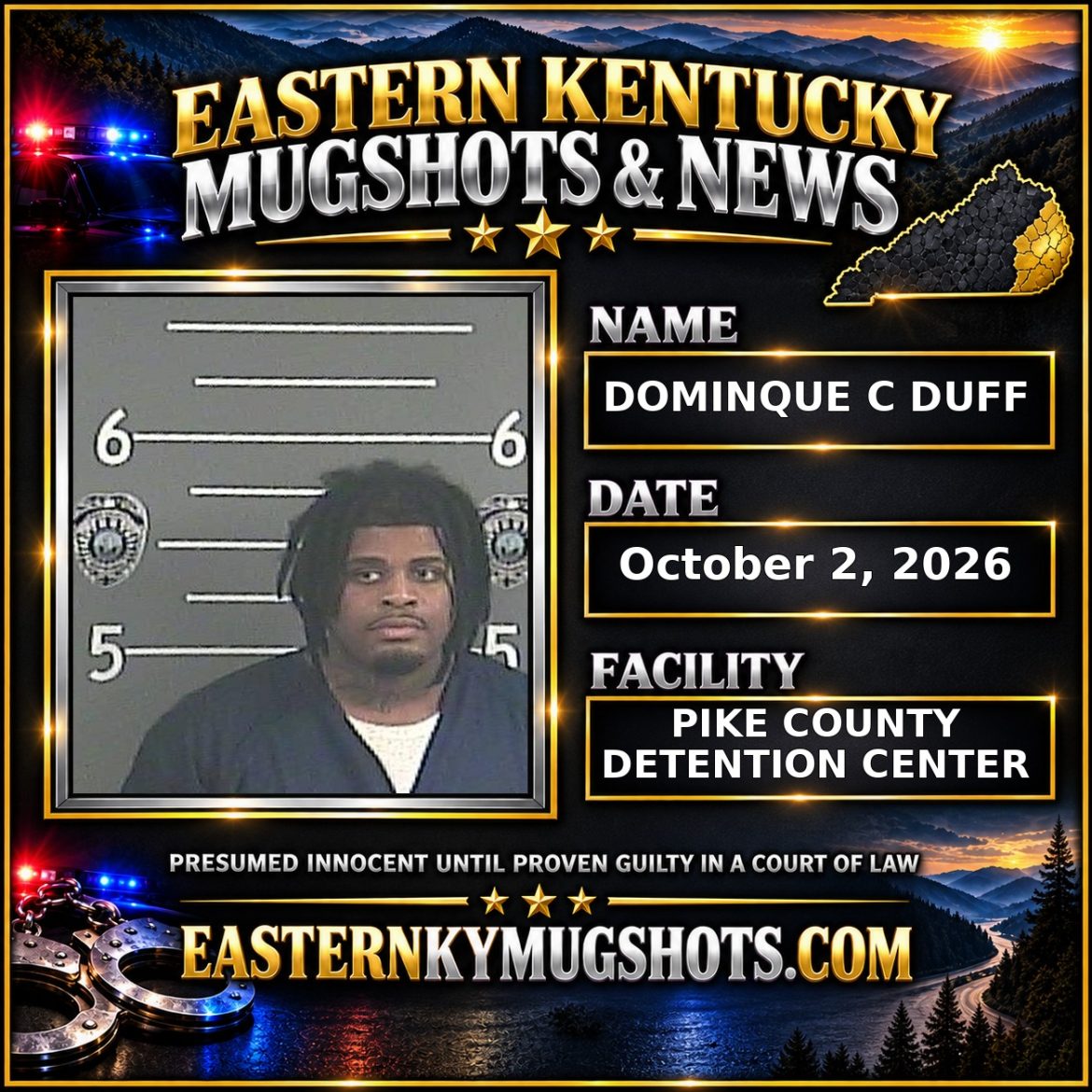 DOMINQUE C DUFF Pike County Kentucky arrest booking
