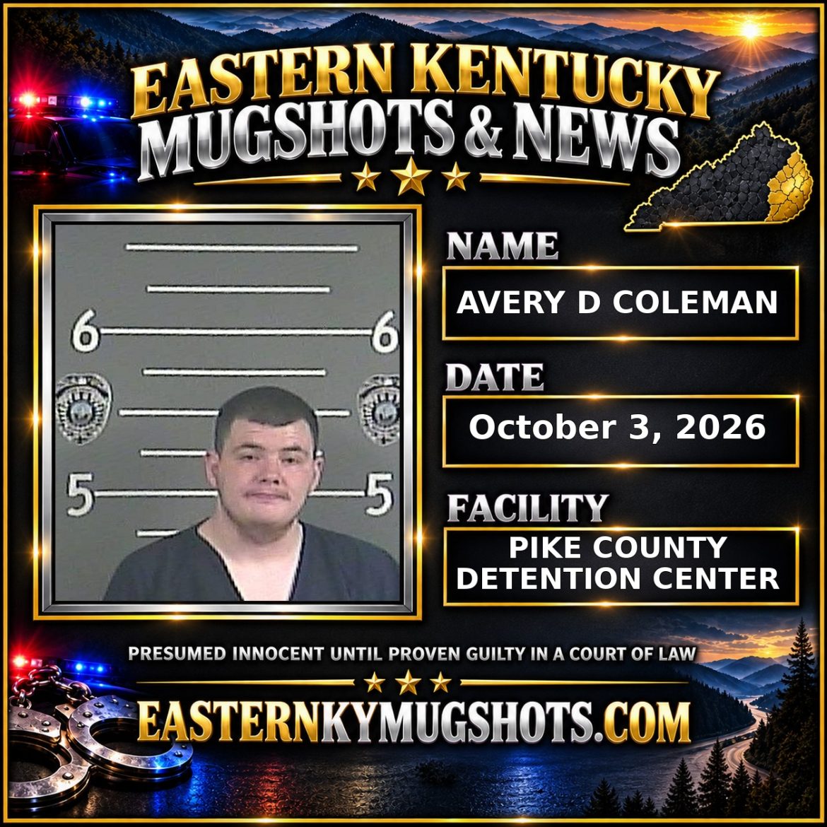 AVERY D COLEMAN Pike County Kentucky arrest booking