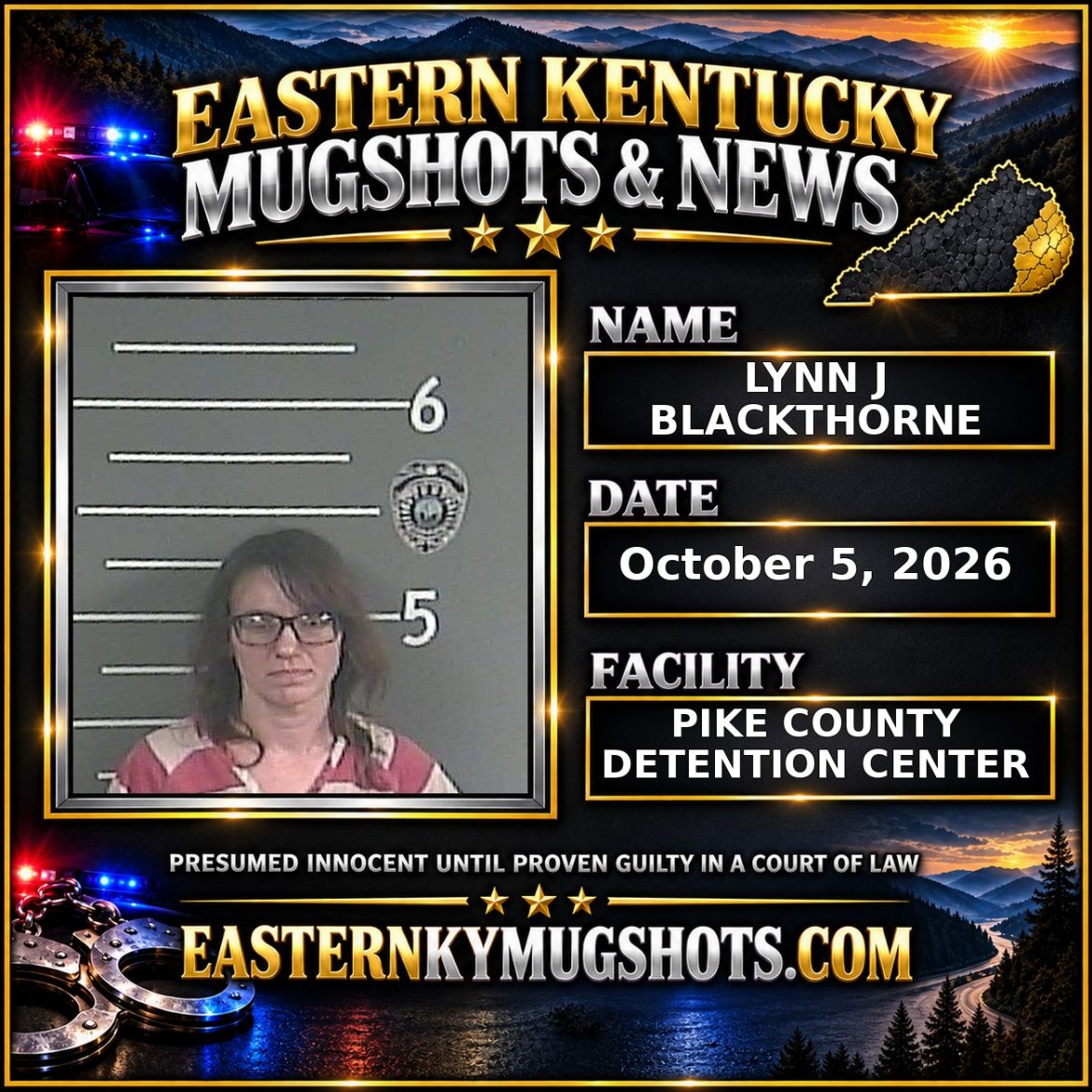 LYNN J BLACKTHORNE Pike County Kentucky arrest booking