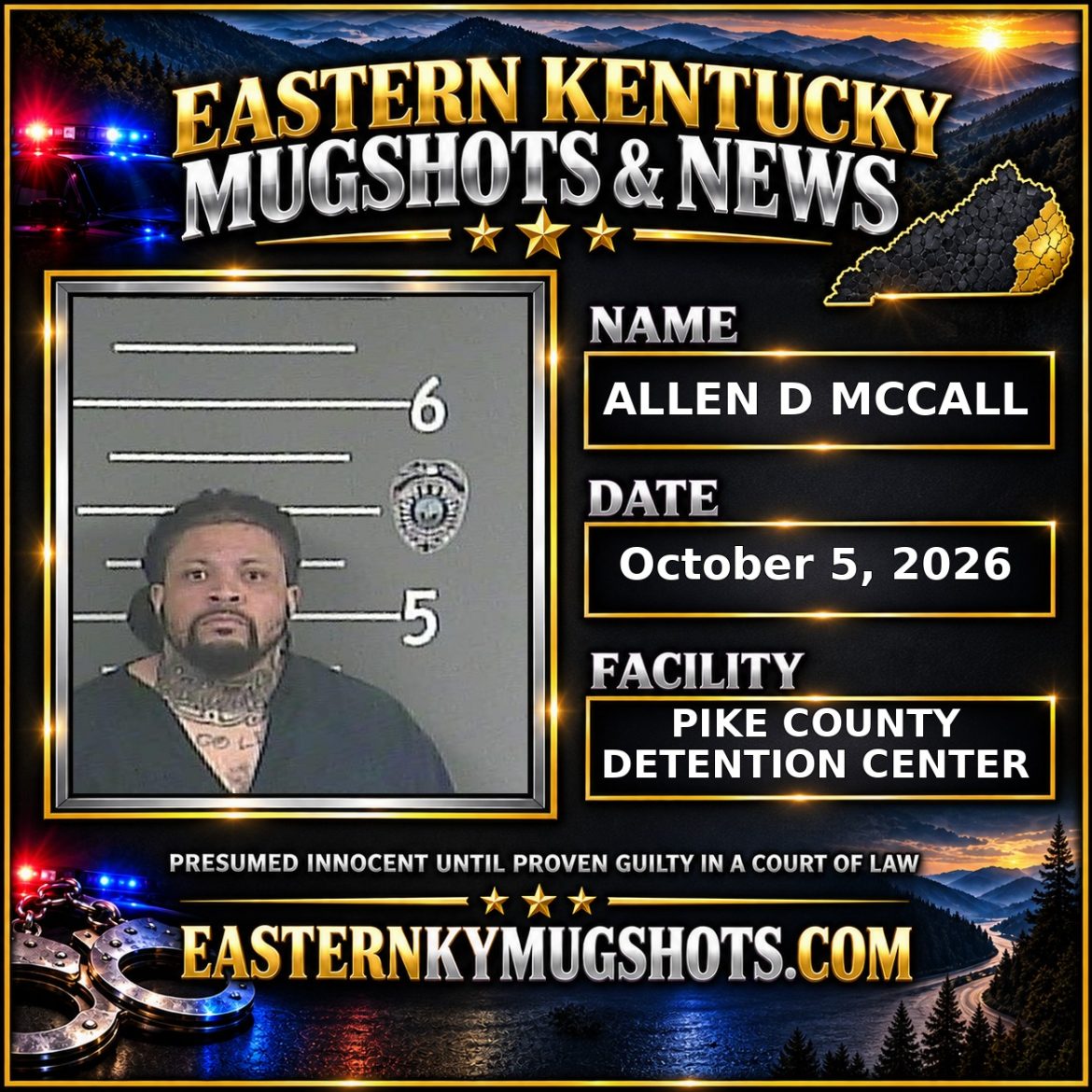 ALLEN D MCCALL Pike County Kentucky arrest booking