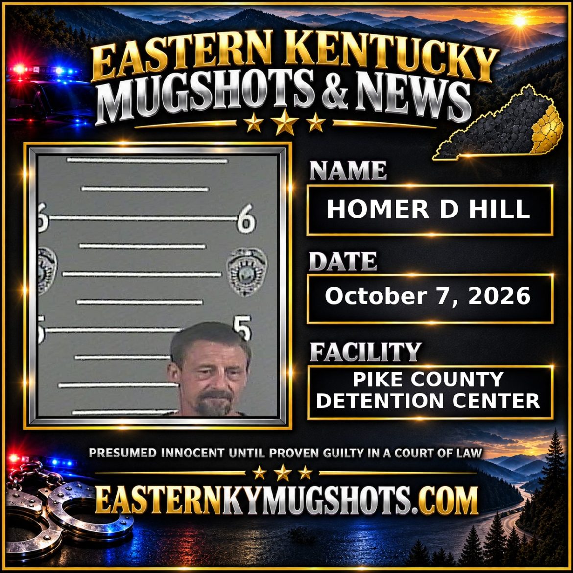 HOMER D HILL Pike County Kentucky arrest booking