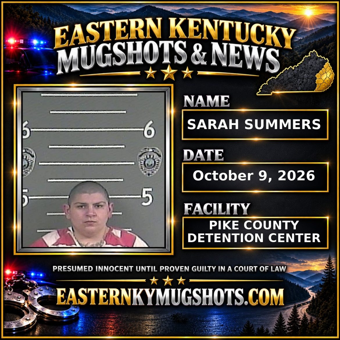 SARAH SUMMERS Pike County Kentucky arrest booking