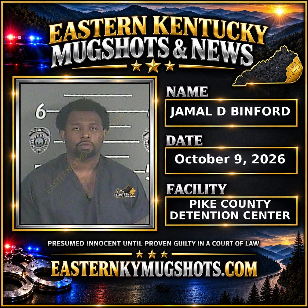 JAMAL D BINFORD Pike County Kentucky arrest booking