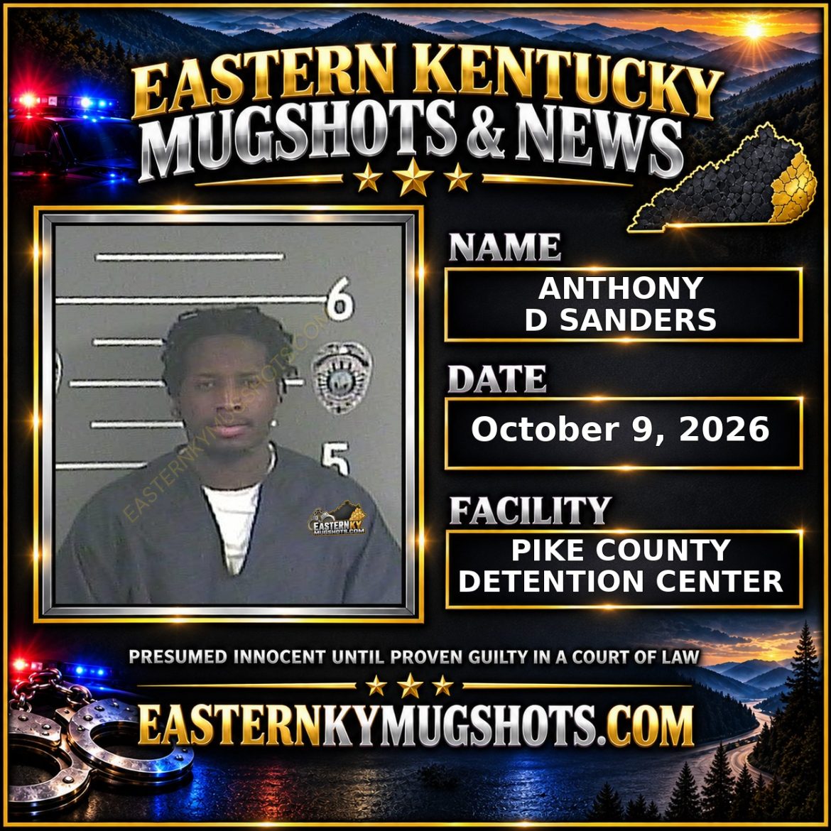 ANTHONY D SANDERS Pike County Kentucky arrest booking