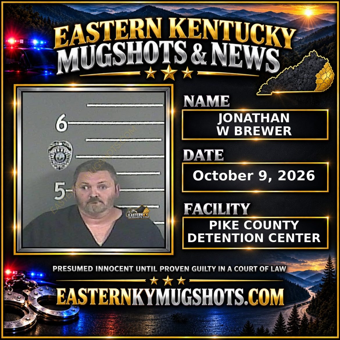 JONATHAN W BREWER Pike County Kentucky arrest booking