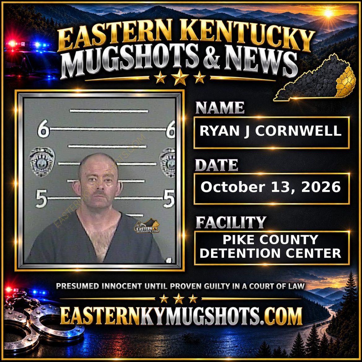 RYAN J CORNWELL Pike County Kentucky arrest booking