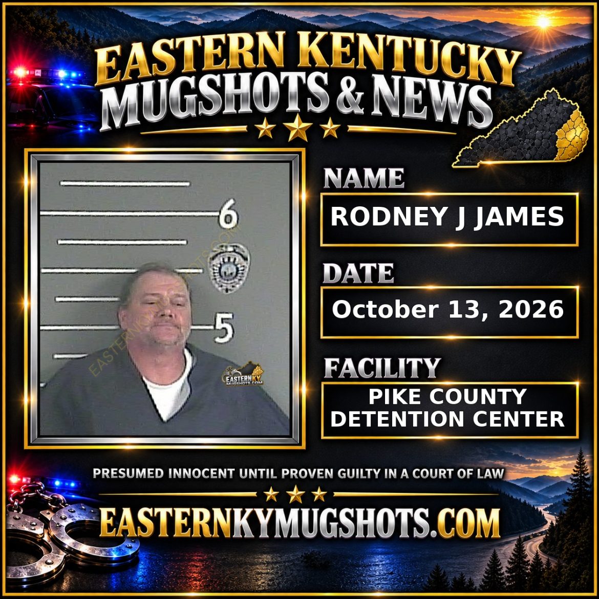 RODNEY J JAMES Pike County Kentucky arrest booking
