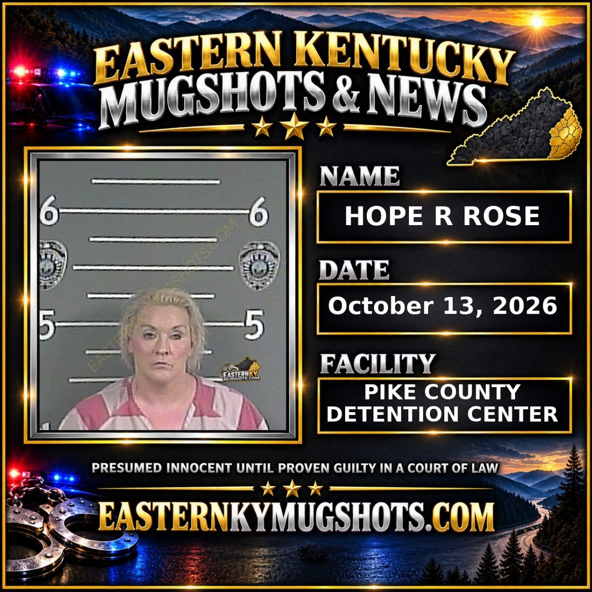 HOPE R ROSE Pike County Kentucky arrest booking