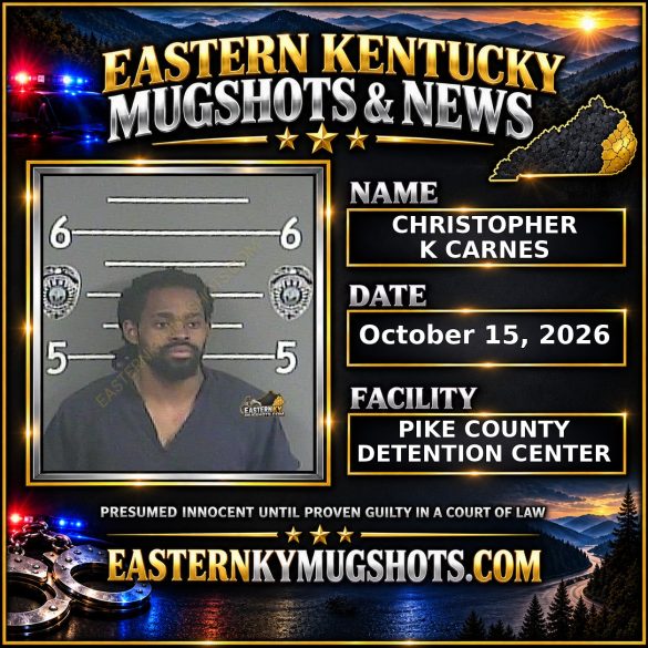 CHRISTOPHER K CARNES Pike County Kentucky arrest booking